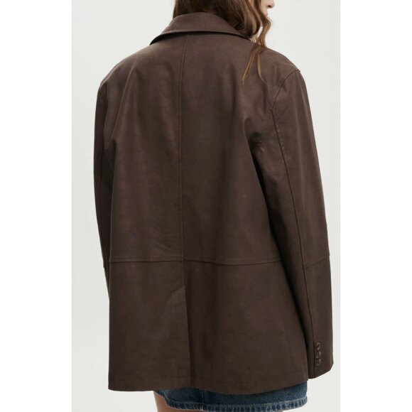Cotton On Faux Suede Blazer in Dark Brown - Picture 4 of 6